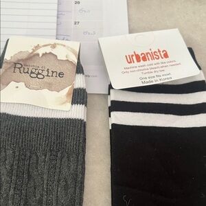 Over the knee socks - (1) Ruggine and (1) Urbanista